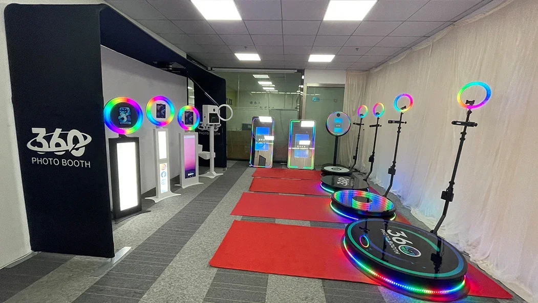 iPad stand selfie roaming portable 12.9 inch photo booth ipad photo booth case photo booth stand with lcd display machine S00de4dc44de04f1cb4180d9f9de64baec