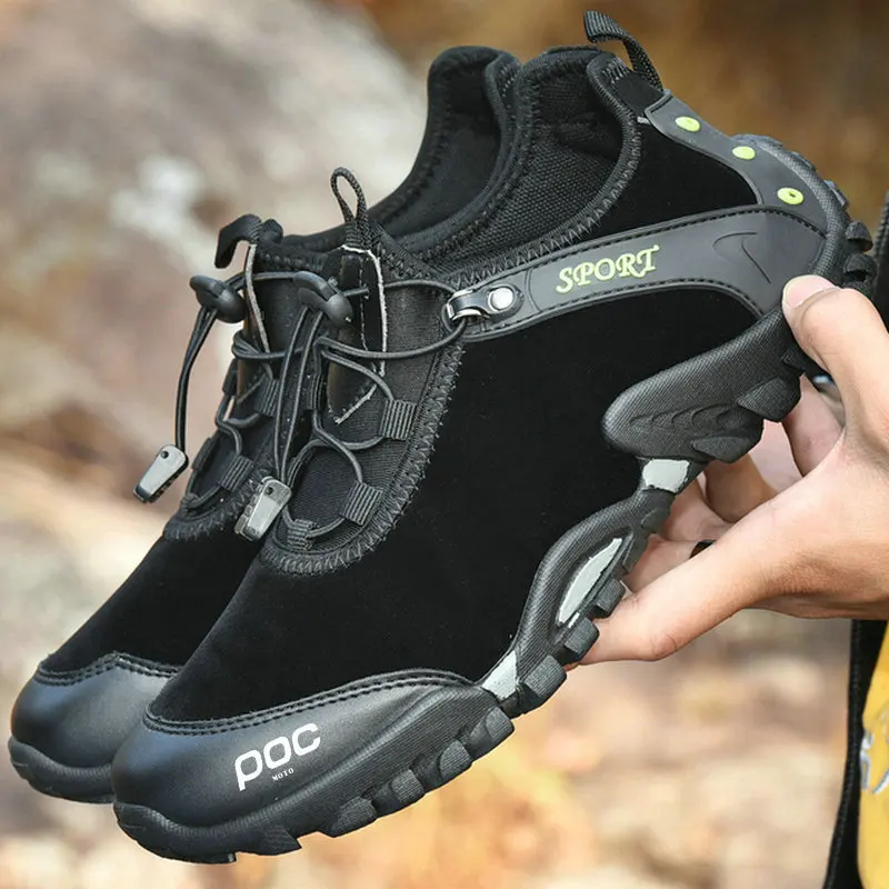 MOTO POC Outdoor Cycling Shoes High-qualit Breathable Men's Casual Sports Non-slip Mountain Biking Shoes Sports Racing Footwear