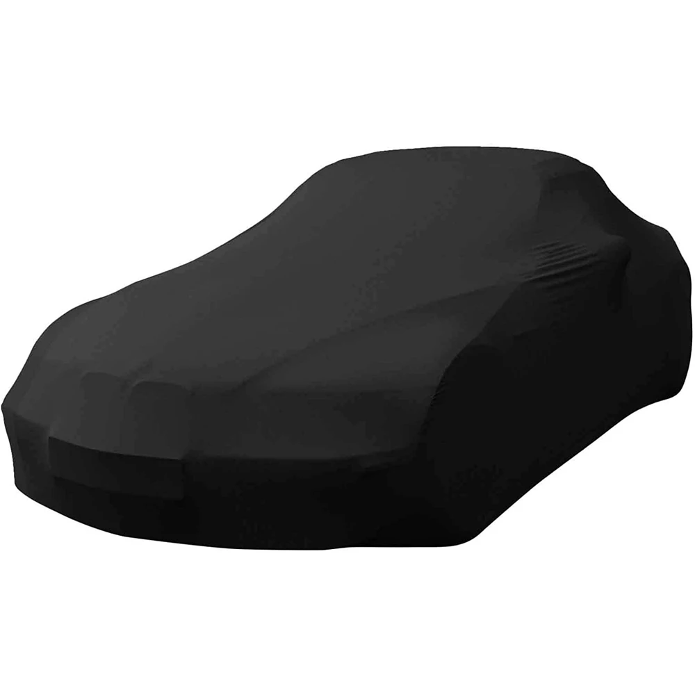 

Elastic Fabric Breathable Anti- dust Soft fleece lining Velvet Super Soft Universal Indoor Car Cover Car Body Cover