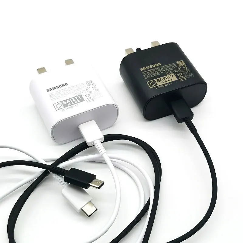 25W UK Plug Super Fast Charger Adapter with Type C Cable