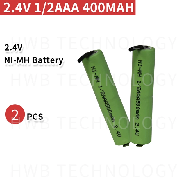 2 pc Pile rechargeable AAA RAVER NiMH/1,2V/400 mAh