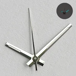 Elegant Rose Gold & Silver Watch Hands with Green Luminous Accents (S Ice Blue Luminous)