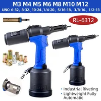 Pneumatic Riveter Automatic Rivet Nut Gun RL-6312 Industrial Hydraulic Quick Riveting Nut Tool M3 M4 M5 M6 M8 M10 M12 1