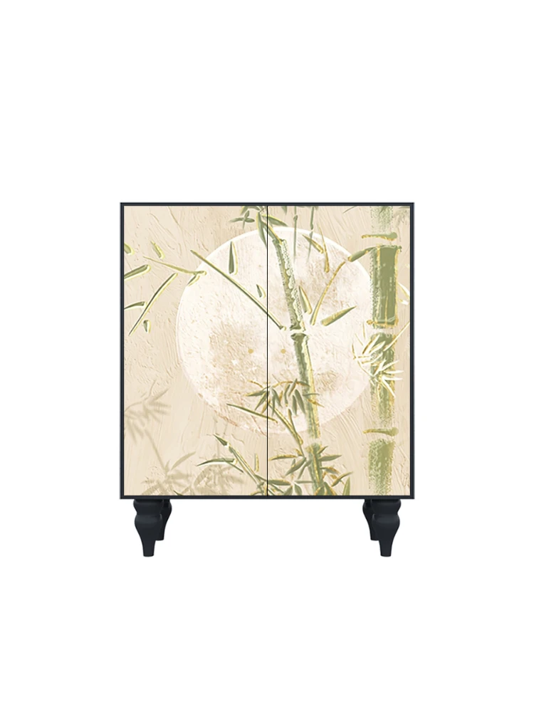 

Chinese Classical Solid Wood Entrance Curio Cabinet Storage Practical Living Room Bedroom and Household