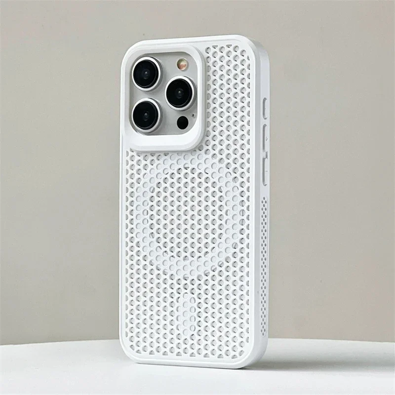 Breathable Magnetic Phone Case with Cooling Heat Dissipation and Hard Back Cover