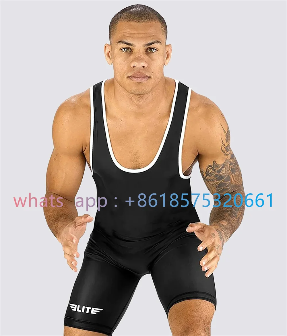 2024 Men Powerlift Suspenders Suit Wrestling Singlets Skinsuit Bodysuit  Swimwear Gym Sport Fitness Clothing Run Speedsuit Tights - AliExpress