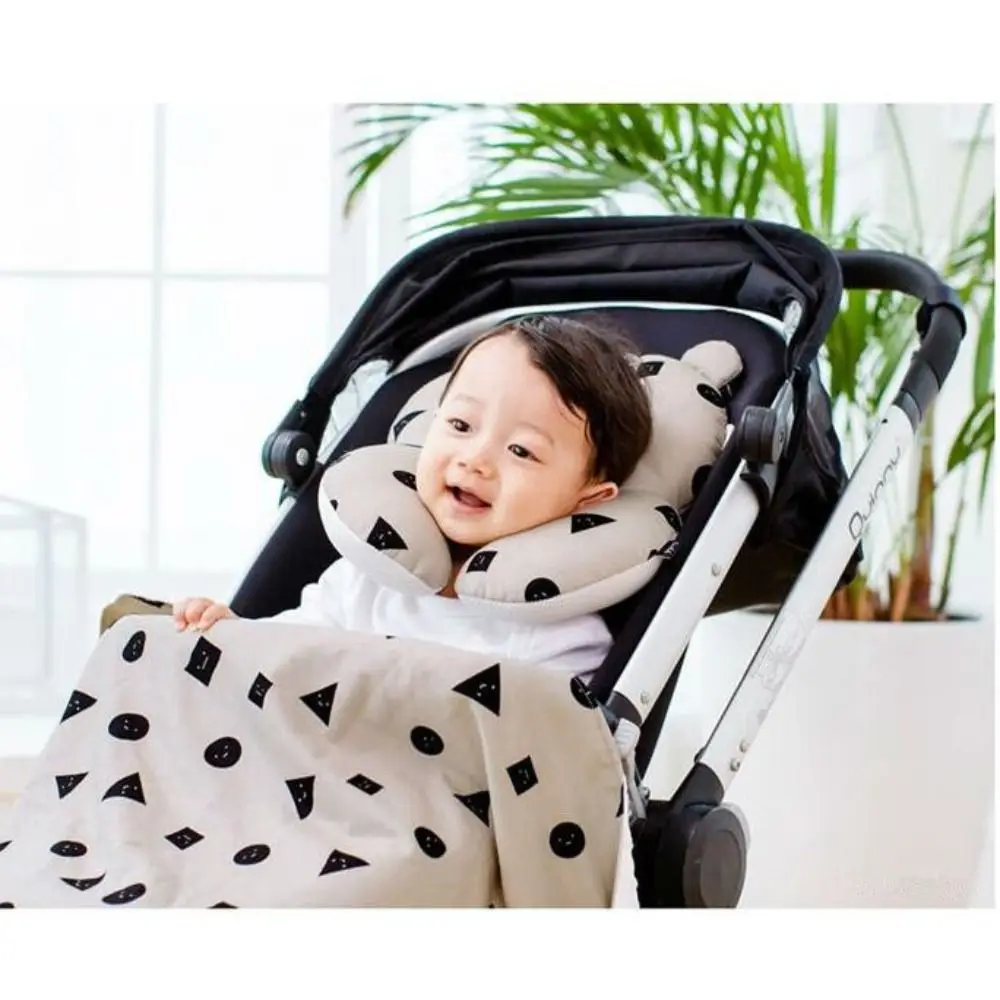 Cute U-shaped Baby Pillow New Cotton Cozy Breathable Cushion Washable Safety Neck Pillow Home