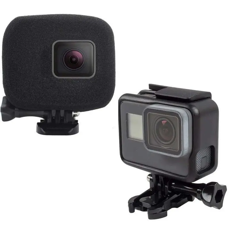 Wind Slayer Foam Windproof Sponge Windslayer Wind Noise Reduction Foam Parabrezza Per Gopro Hero 5 6 7 8 9 10 11 Nero