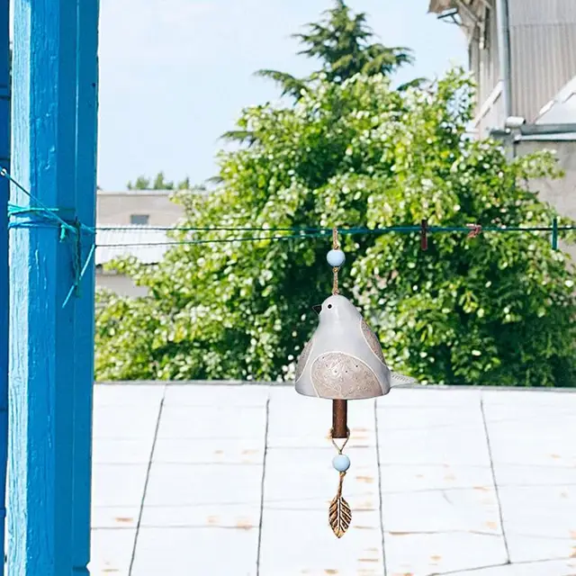 Csengő A Szabadban 15.7In Hosszú Kreatív Gyanta Szélcsengés Ropogós Hangja Windchimes Egyedi Kültéri Clearance Madárdekoráció Teraszra - Image 2