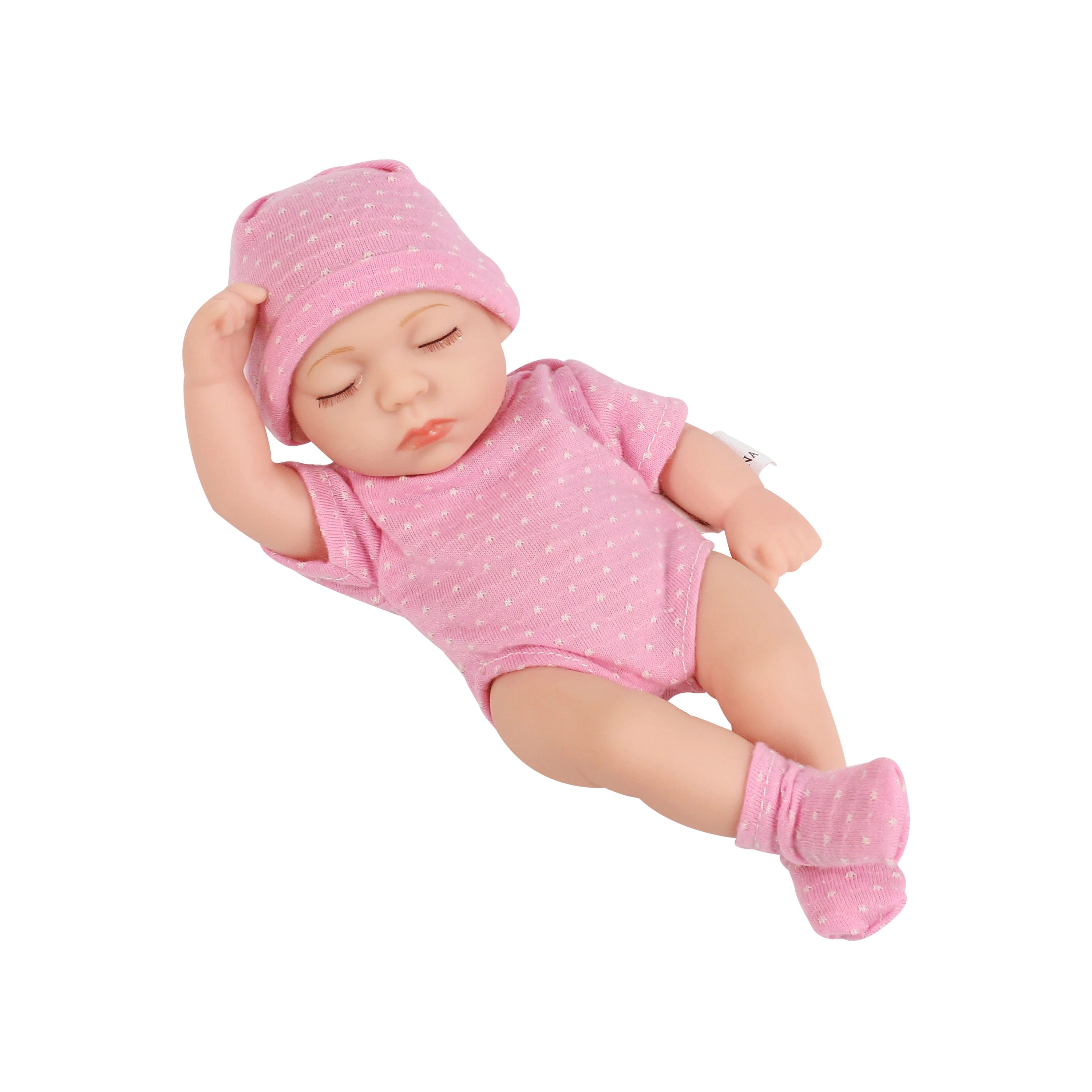 20cm Reborn Dolls Silicone Vinyl Baby Doll Mini Bebe Doll Baby Reborn Toys Waterproof Vinyl Girls Gift