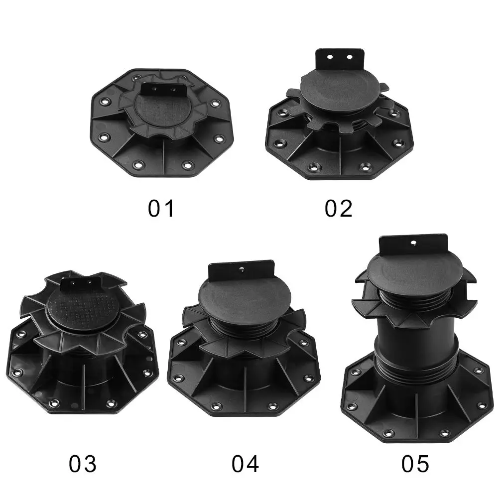 Floor Support Pedestal 1 PC Pedestal Bearing Terrace Bearing Height-adjustable Slab Decking Boards WPC Wood
