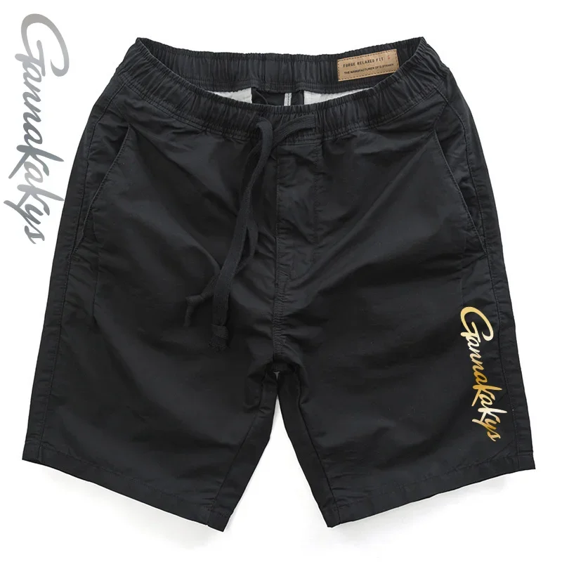Outdoor Fishing Pants Men's Summer Lightweight Drawstring Solid Color Breathable Sports Shorts Beach Men's Shorts