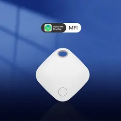 Advanced Smart Bluetooth GPS Tracker with Find My App Anti-Loss Alert System (WHITE)