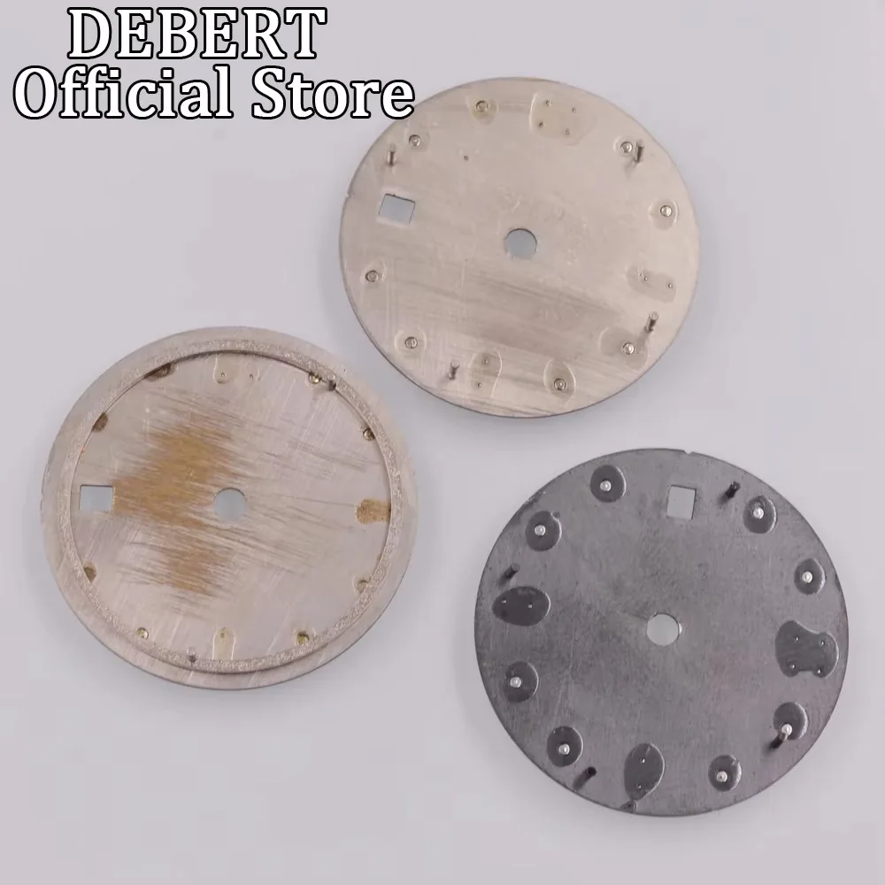 DEBERT 28.5MM Green Luminous Watch Dial Fit ETA 2824 2836 DG3804 2813 Miyota8215 8205 821a Accessories Movement