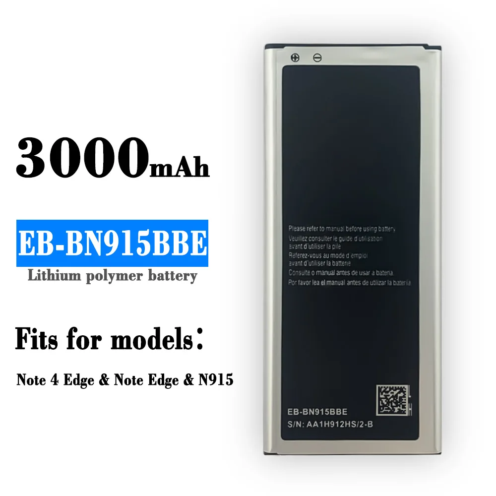 Batteria Eb-Bn915Bbe Per Galaxy Note 4 Edge N9150 N915S G9006V Sm-N915G N915Fy N915K N915L N915D N915F 3000Mah + Strumenti Gratuiti