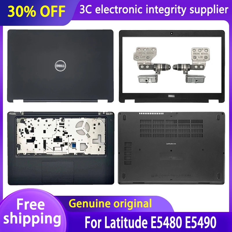 

NEW Original For Dell Latitude E5490 E5480 Laptop LCD Back Cover/Front Bezel/Hinges/Palmrest/Bottom Case Black Series