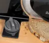 Manual Bread Slicer, Classic Hand Crank Home Bread Slicer (Black) 11.75 Inch by 8 Inch 4