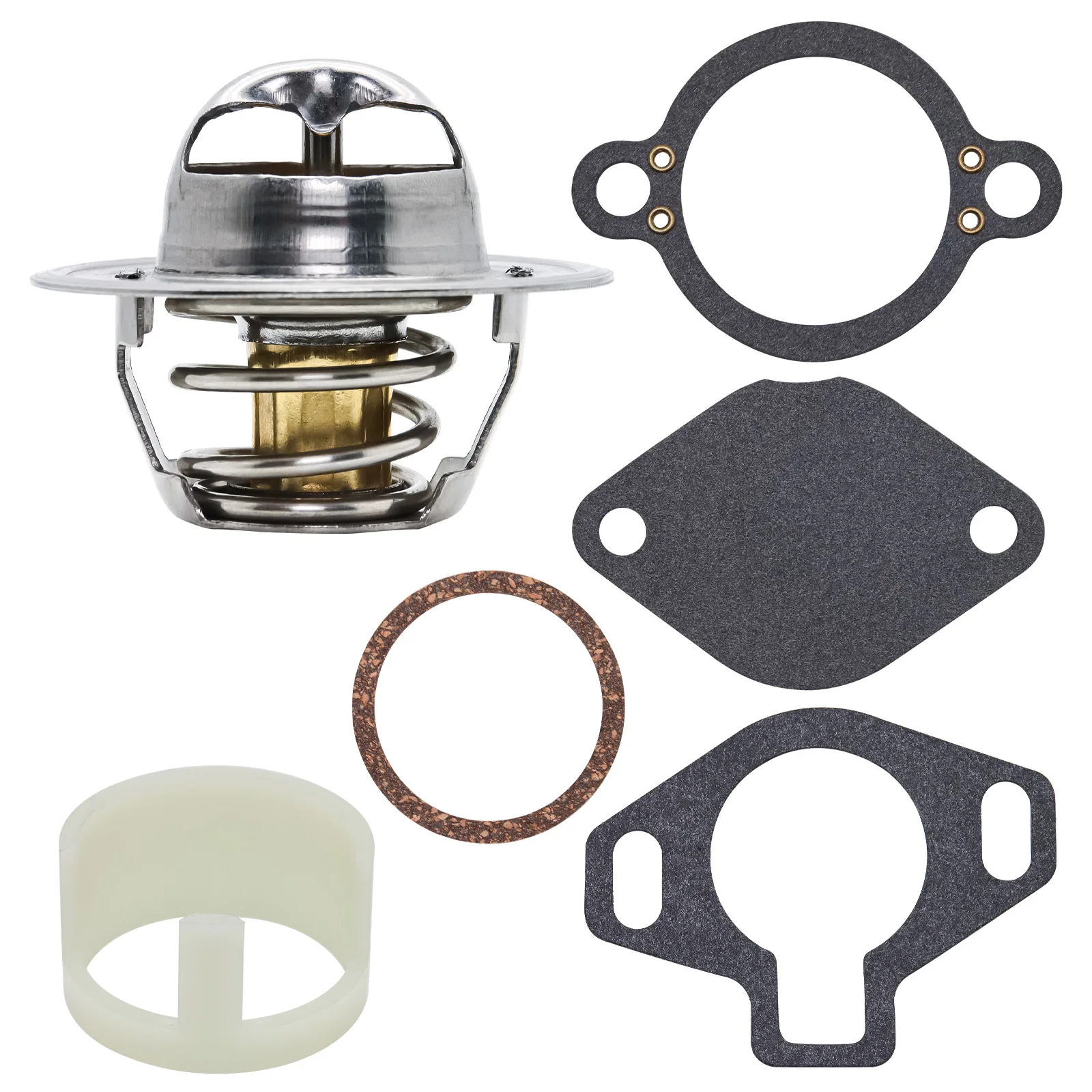 807252Q5 Thermostat Kit 160° with Plastic Sleeve for MerCruiser V6 V8 4.3L 5L 5.