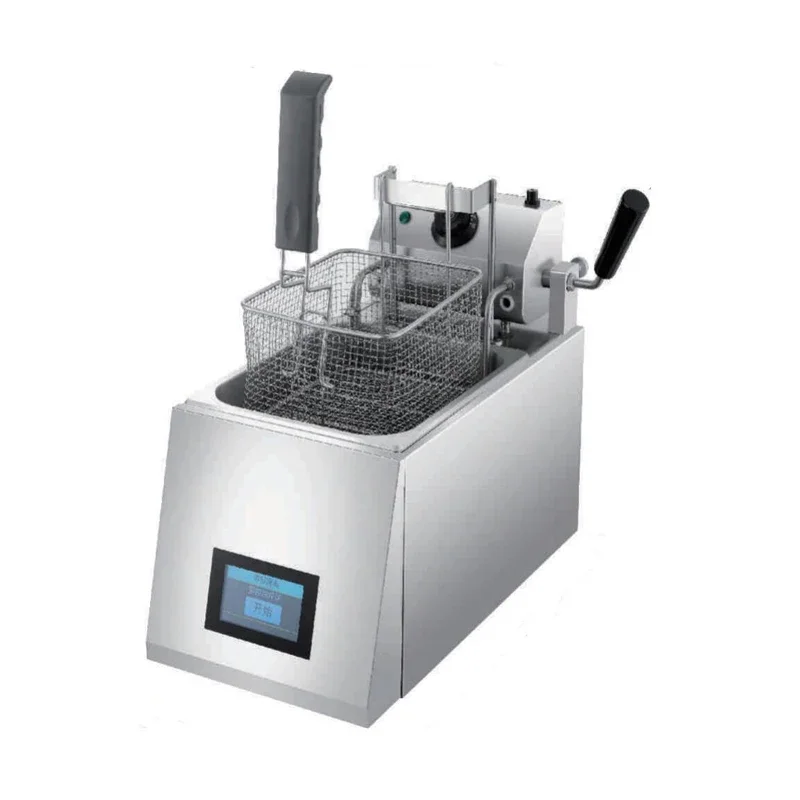Double Tank With 4 Baskets Standing Deep Fryer Frying Machine