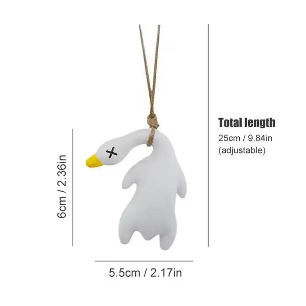 2/1PCS Cute Magic Color-Changing Roast Duck Car Charm Pendant Uv Temperature-Sensing Color Change Creative Diy Ornament