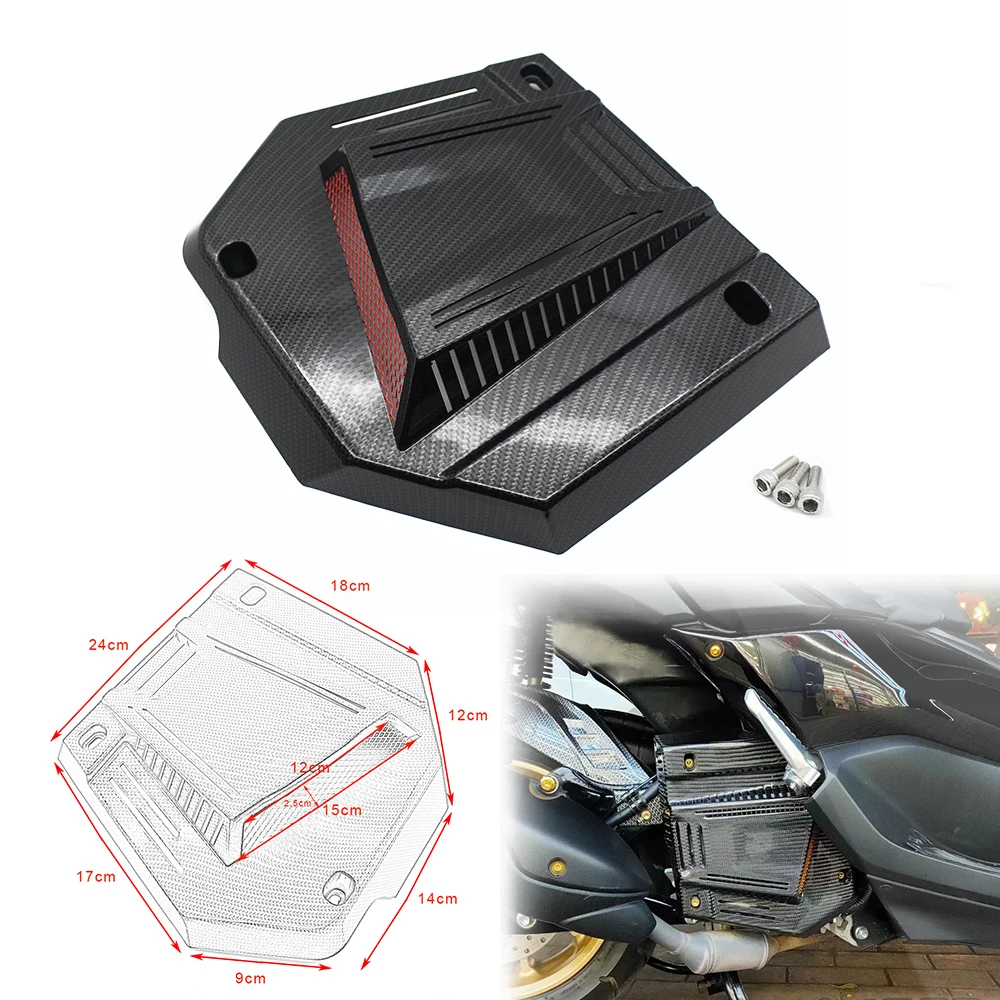 

Pokhaomin Motorcycle Radiator Guard Protector Water Transfer Printing Carbon Fiber for YAMAHA Nmax155 Nmax 155 2020-2021