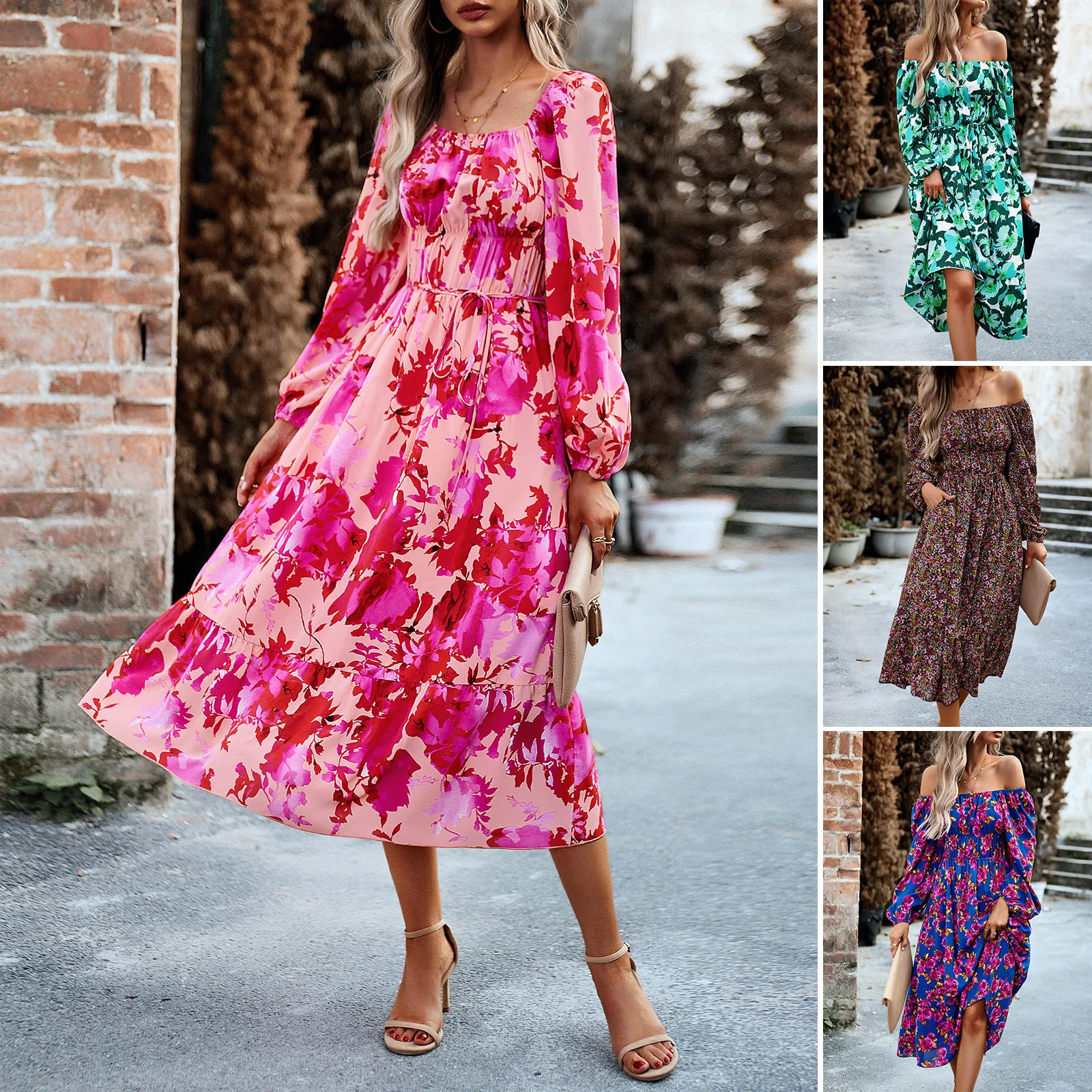 

New Fashion Dress Female Casual Women's Clothes Free Shipping