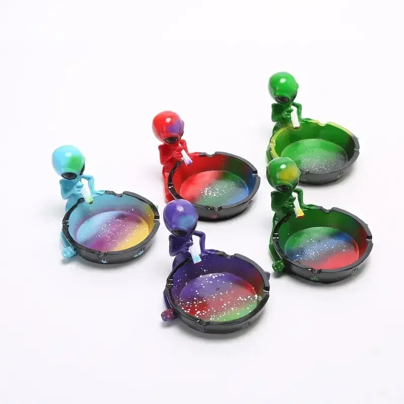 Vintage Resin Hip Hop Tabletop Ashtray Container