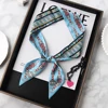 French Spring New Lock Chain Women's Twill Versatile Decorative Ribbon Binding Wrap Ribbon Hair Band Small Scarf Scarf Headband 5