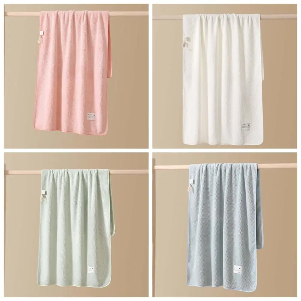 Portable Breathable Baby Towel Quick Water Absorption Polyester Fiber Solid Color Washrag Facecloth Fluffy Soft Washcloth Women