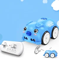 Remote Controlled Cartoon Electric Vehicle Children Toy Sensor Car Sensing Obstacle Avoidance Follow Crawling Car Christmas Gift 1