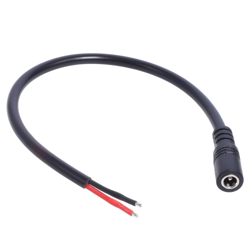 587D 5개 DC5521 전원 피그테일 케이블 수/암 커넥터 5.5x2.1mm 어댑터 베어 와이어