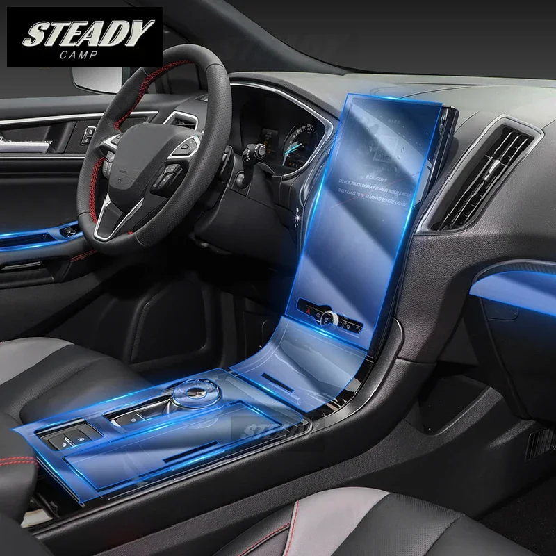 

Для Ford Edge Stline 2019-2022 2023 Автомобильная интерьерная центральная консоль прозрачная Фотополимерная Защита от царапин аксессуары для ремонта