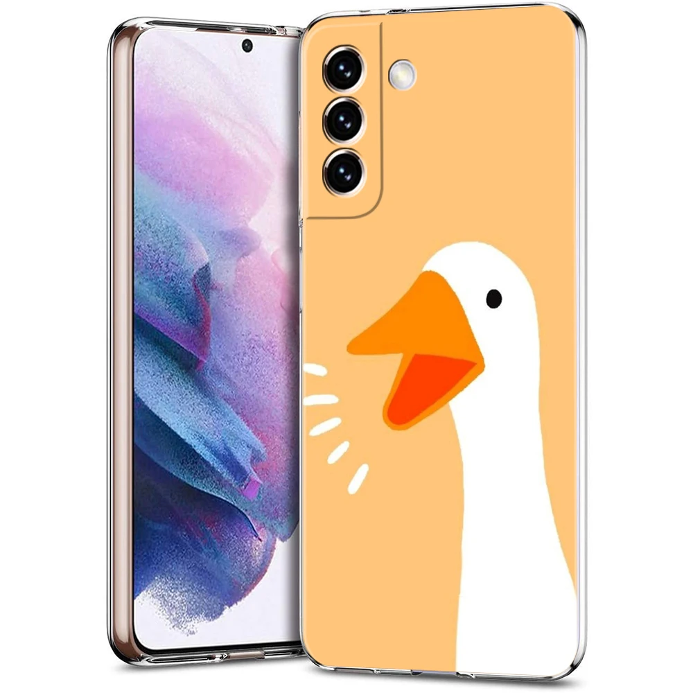 Goose Game Cartoon Transparent TPU Phone Case