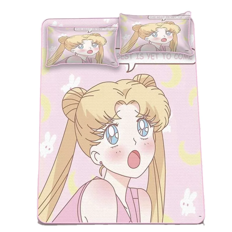 

Sailor Moon 2023 new cartoon water ice moon theme air-conditioning seat anime foldable summer mat three-piece home