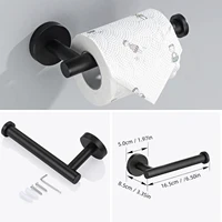 ชุดอุปกรณ์ห้องน้ำ ชุดอุปกรณ์ห้องน้ำสแตนเลส ติดผนัง บาร์ผ้าเช็ดตัว แหวนผ้าเช็ดตัว ที่ใส่กระดาษชำระแบบม้วน 4