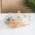 Nordic Dried Fruit Plate Snack dish Transparent Round Fruit dish Snack Grid Plate Snack tray Iron Box with Lid  dessert tray 17