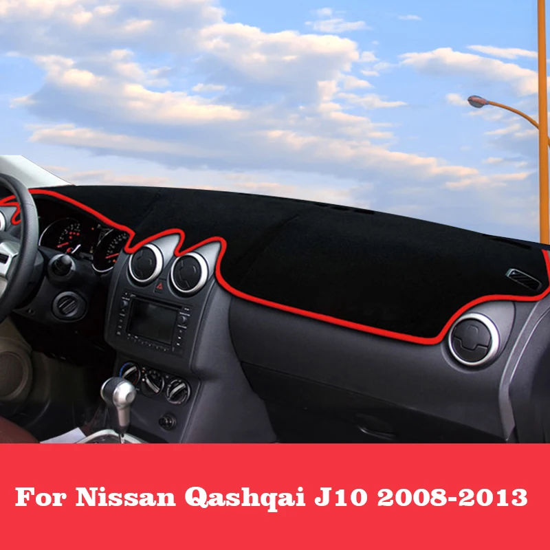 

Car Dashboard Sun Shade Pad Instrument Desk Carpet Non-slip Mat For Nissan Qashqai J10 2008 2009 2010 2011 2012 2013 Accessories