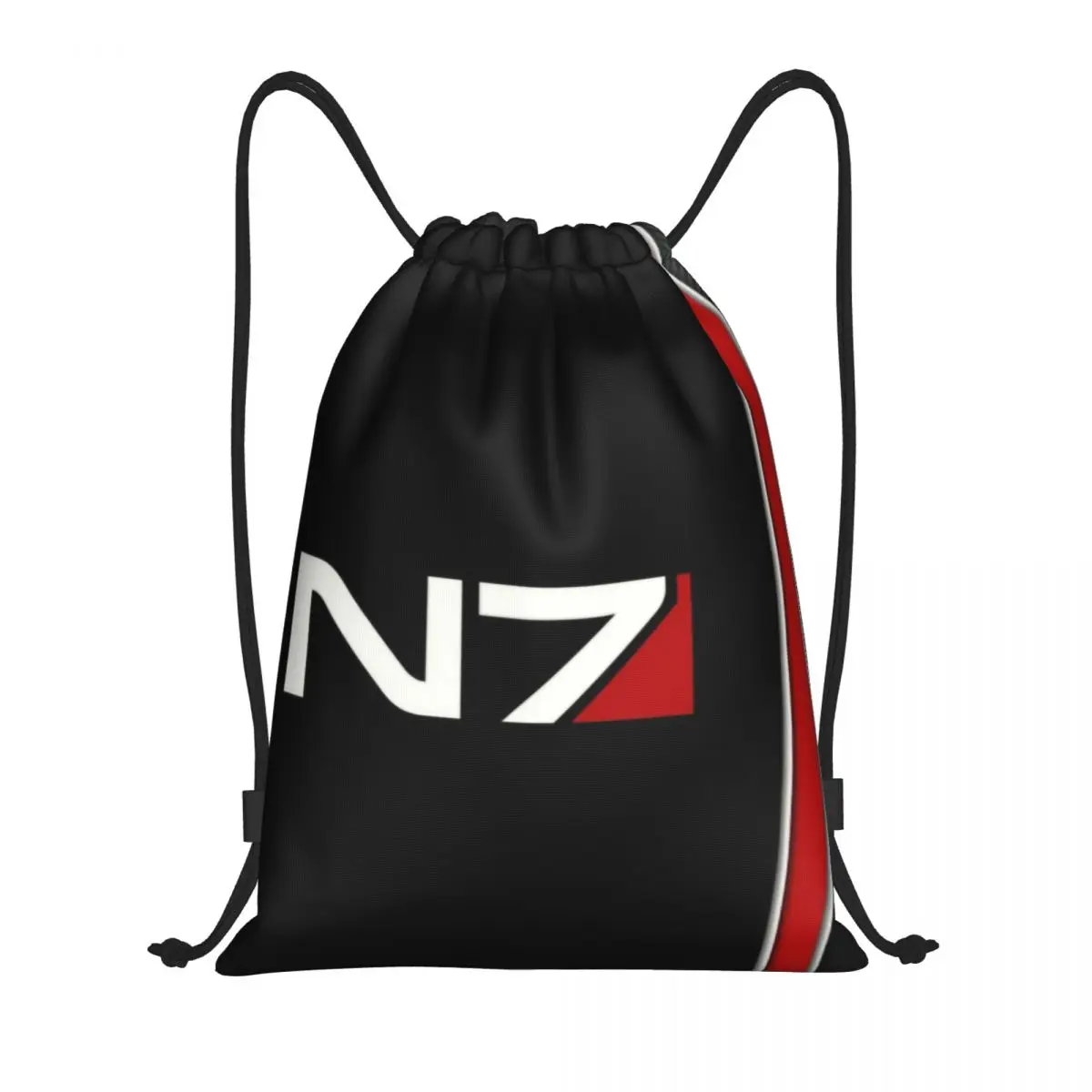 

N7 Mass Effect Emblem Drawstring Backpack Sports Gym Bag for Women Men Alliance Military Video Game Shopping Sackpack