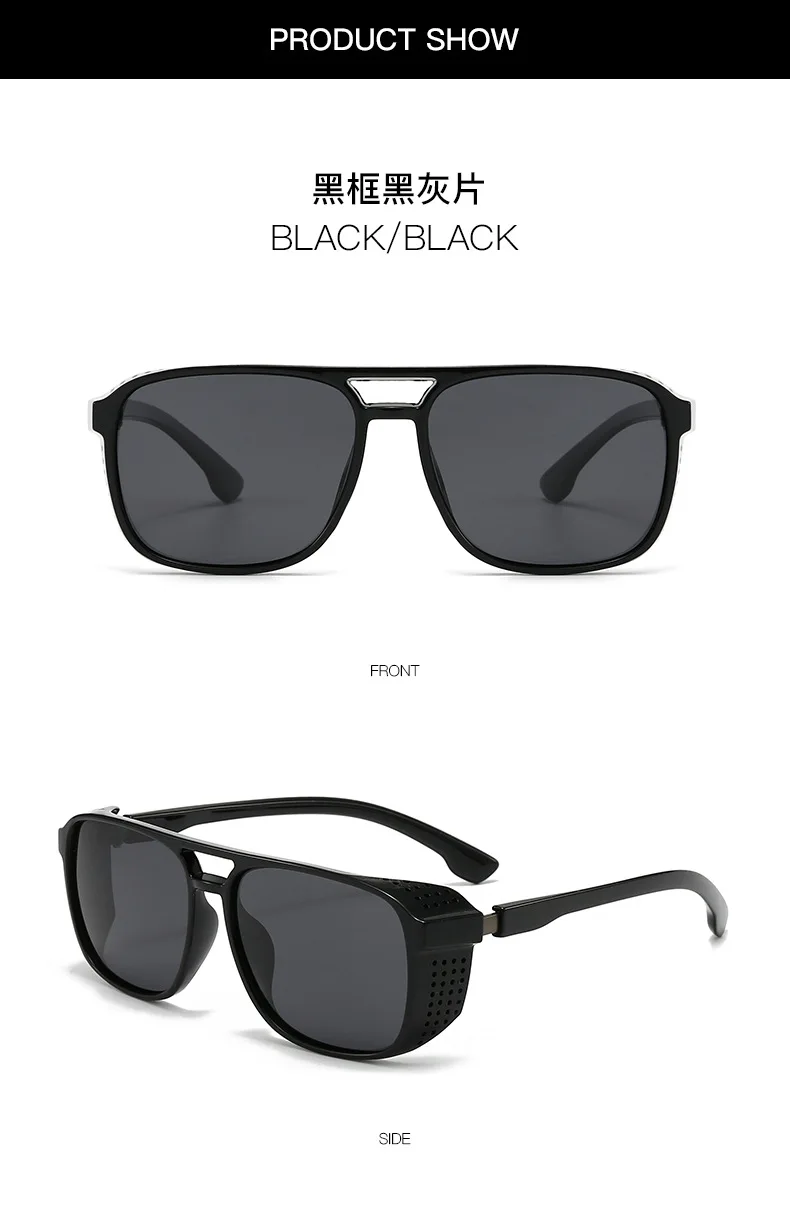 BOYSEEN Polarisierte Sonnenbrille, Doppel-Nasenbrücke, PC-Sonnenbrille, Outdoor-Angeln, Einkaufen, Sportbrille – Detail 9