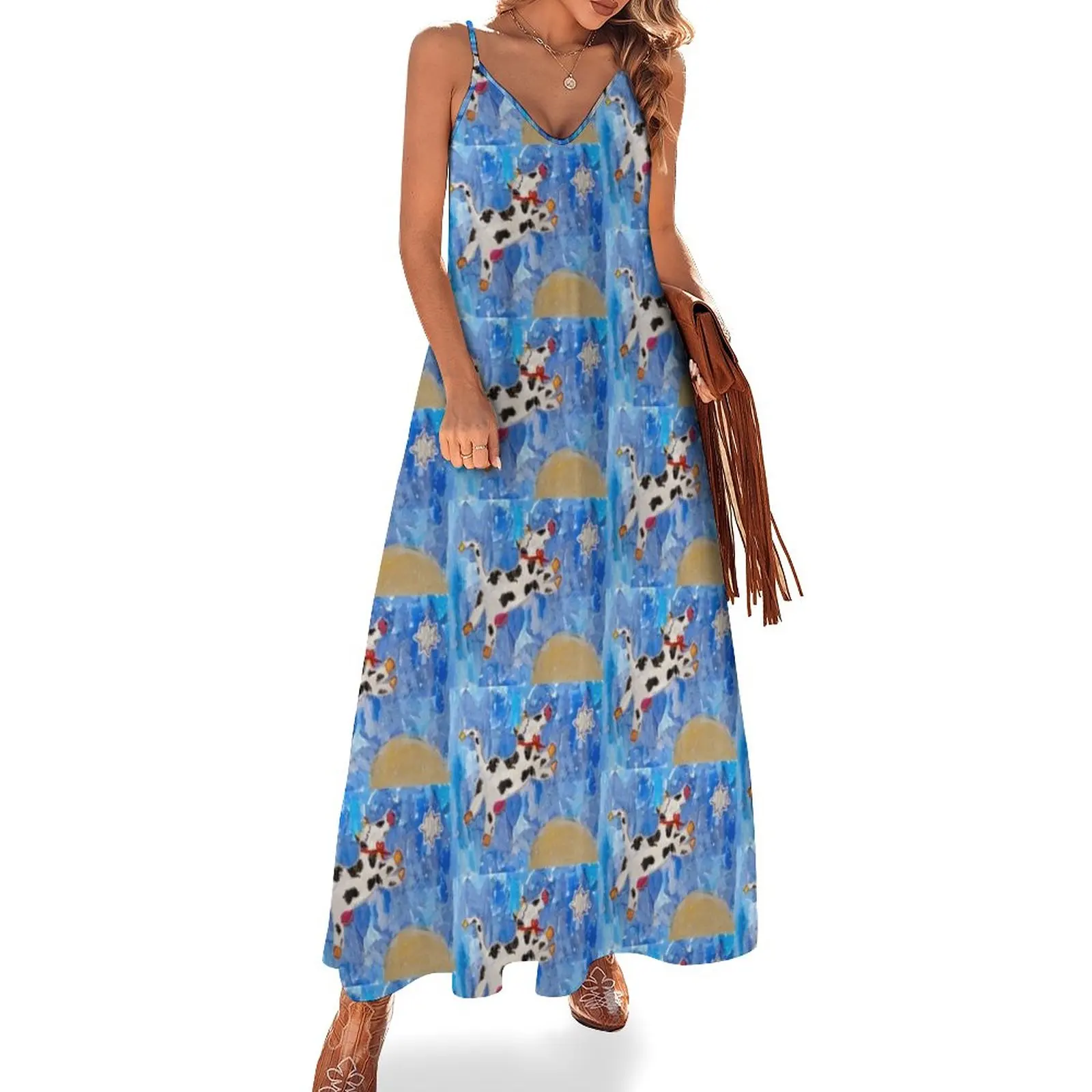 

New Over the Moon Sleeveless Dress Women's clothing elegant dresses for women
