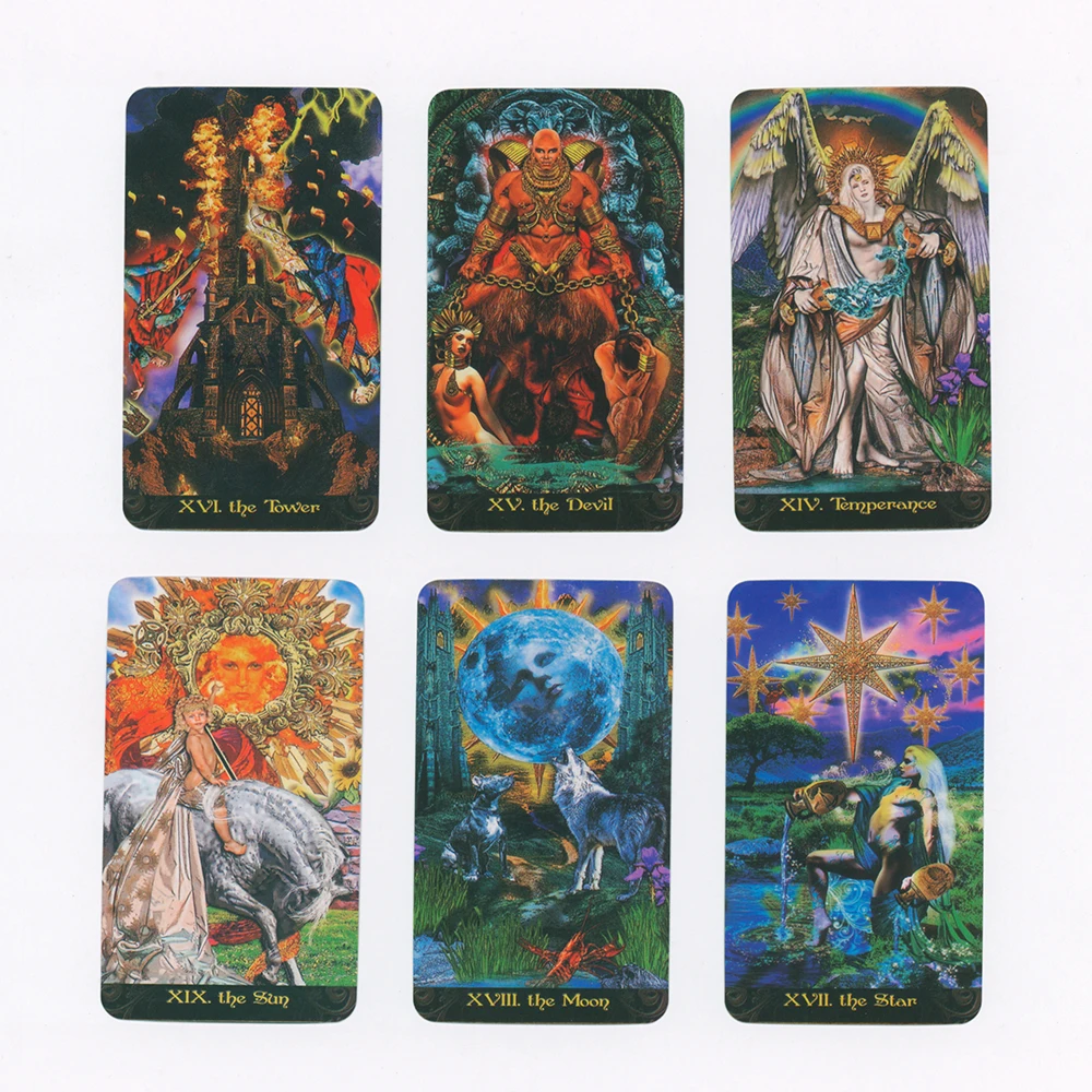 English Tarot Card .Illuminati Divination Tarot Cards . Oracle Card Tarot Cards for beginners 3