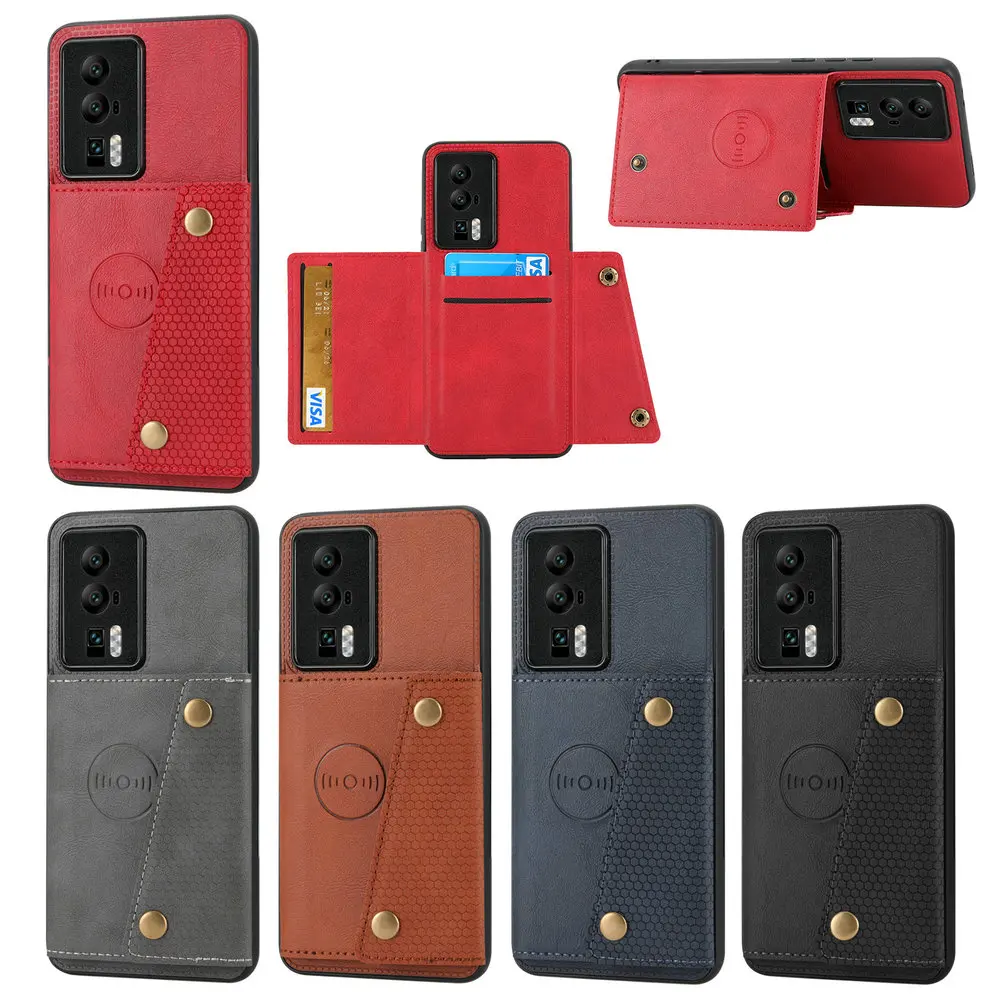 

Эксклюзивный флип-чехол Poco F5 PRO F5PRO, кожаный кошелек, магнитный держатель для карт, задняя крышка для Xiaomi POCO F5 PRO F4, чехлы для телефонов