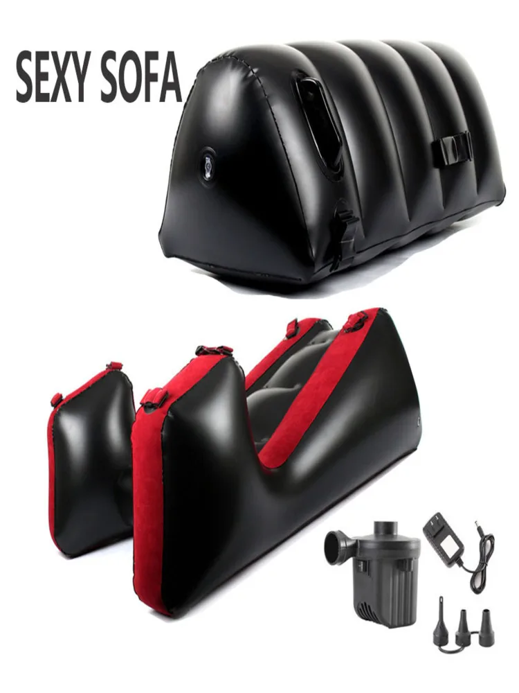Sex Sofa For Sexxx Split Leg Inflatable Bdsm Furniture Chair Bed Mat Pillows Air Pump Sex Toys For Adults Couple Games Women 18+