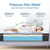 Upgrade Strengthen Hybrid Mattresses in a Box, 12 Inch Memory Foam Mattress Made of Individually Pocketed Springs for Support 3