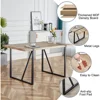 Dining Table Set for 4, 31"D X 55"W X 30"，HIdeal for Kitchen Dining Room,Durable & Sturdy ,Modern 55'' Wood Dining Table 4