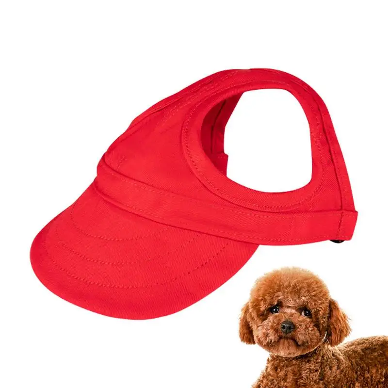 

Dog Hat Dog Sunscreen Hat Baseball Cap Puppy Grooming Dress Pet Hat With Ear Holes Adjustable Pet Hat For Small And Medium Dogs