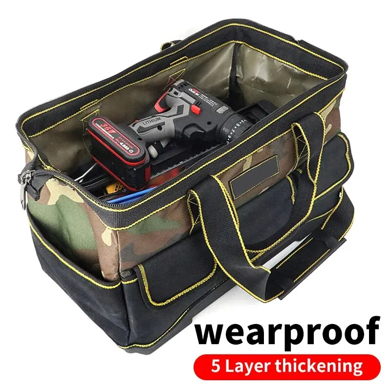 Professional Electrician Tool Bag - Reflective, Waterproof, Multi-Pocket, Durable Oxford - 4 Sizes Available 6