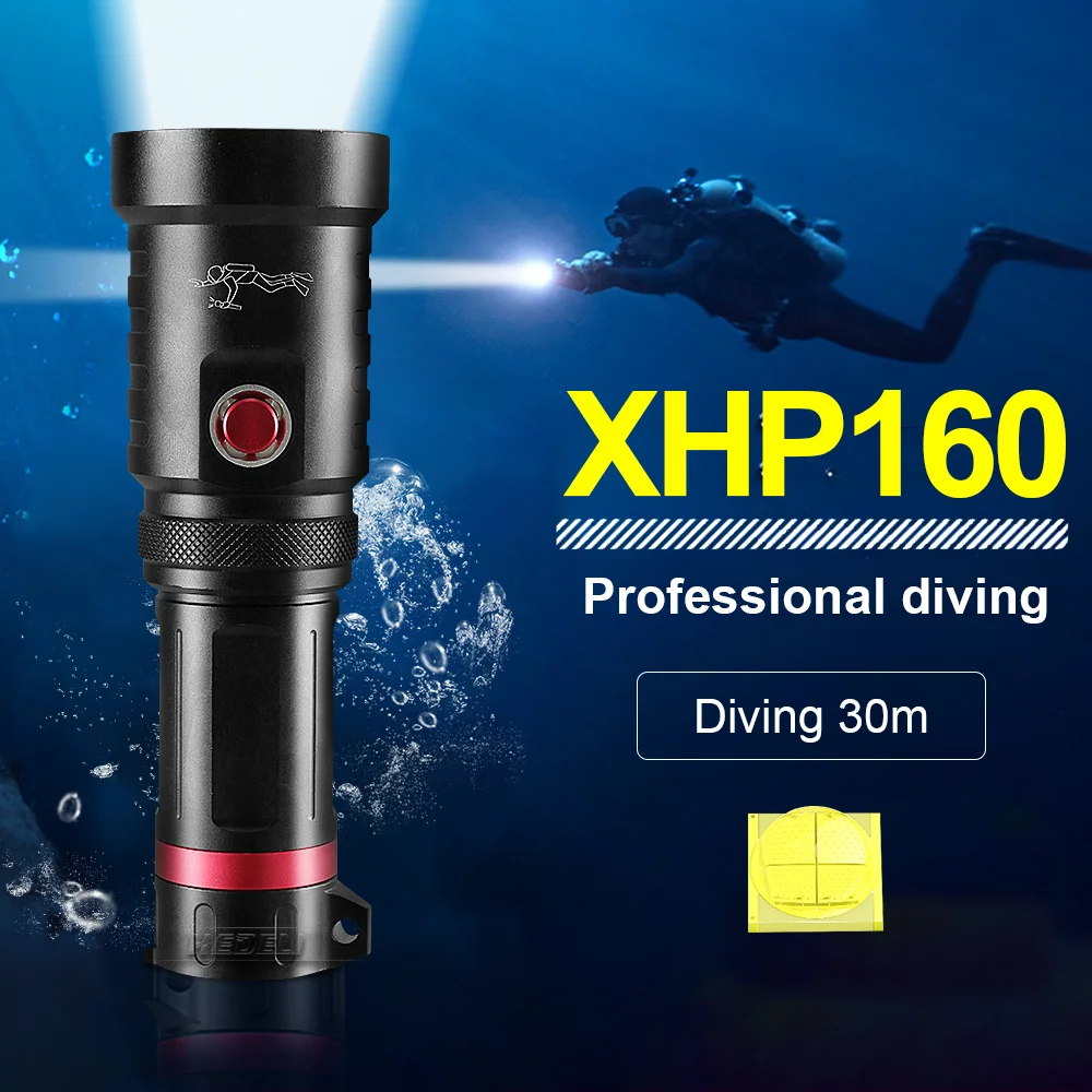 

Newest High Power LED Flashlights Diving Torch Camping Rechargeable 18650 Waterproof Powerful Tactical Flashlight