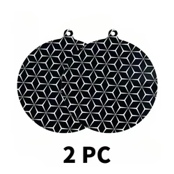 Silicone Induction Hob Protector Mat - Heat-Resistant, Round, 22cm (Choose 1, 2, or 4 Pack) - Round (2 pieces)