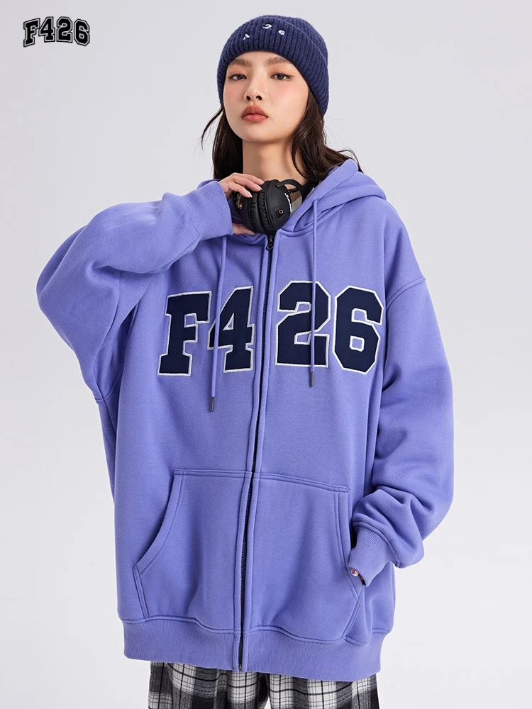 Cardigan Outerwear Adult Loose Cotton Casual SolidColor Letter Jacquard Fashion National Fashion Couple Basic Style All-Matching